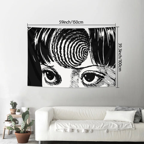 1pc Interesting Tapestry, Personalized College Dormitory Decoration Human Body Cave Tapestry Art Decoration Wall Hanging