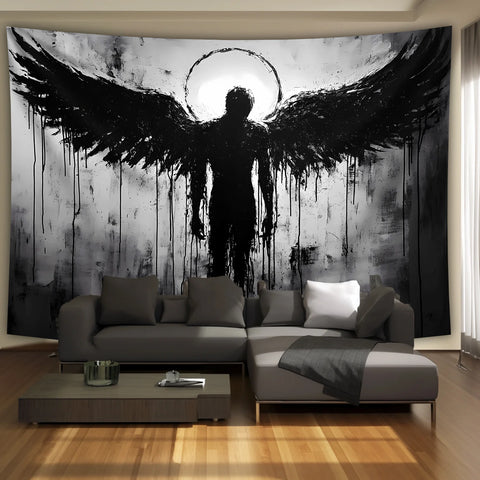 Black Angel Landscape Tapestry is Suitable for Living Room Bedroom Home Office Decoration
