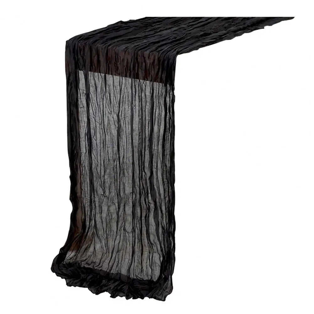 Gauze Table Runner Dinning Decoration 90*180CM Rustic Country Boho Beach Wedding Party Table Decor Christmas Table Runners