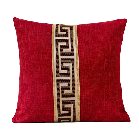 Cotton Linen Cushion Cover for Home Office Coffee Sofa Chair Decoration Nordic Style Geometry Christmas Pillow Covers 45x45cm