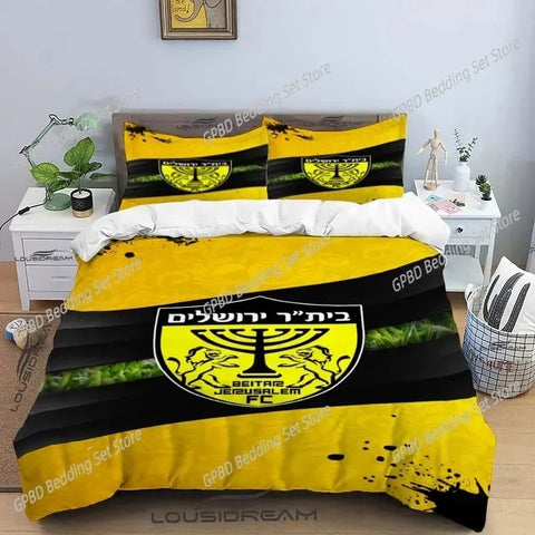 Beitar Jerusalem Fc Bedding Set For Bedroom Soft Modern Bedspreads Comefortable Kids Duvet Cover Quilt Cover And Pillowcase