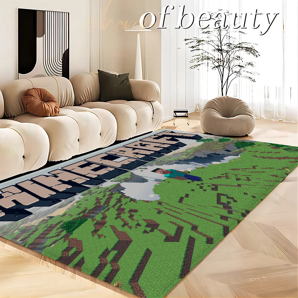 Hot Game M-Minecrafts Kitchen Mat Cheaper Anti-slip Modern Living Room Balcony Printed Modern Home Decor