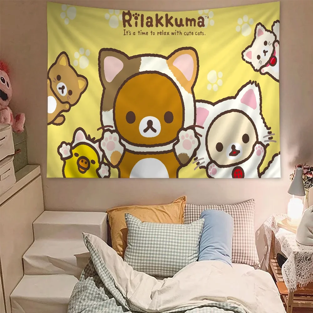 R-RilakkumaS Printed Large Wall Tapestry Hanging Tarot Hippie Wall Rugs Dorm Art Home Decor