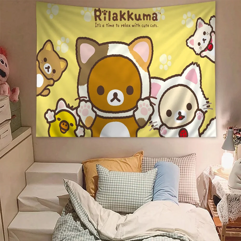 R-RilakkumaS Printed Large Wall Tapestry Hanging Tarot Hippie Wall Rugs Dorm Art Home Decor