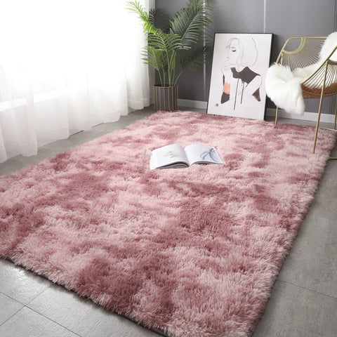 Gray Carpet for Living Room Plush Rug Bed Room Floor Fluffy Mats Anti-slip Home Decor Rugs Soft Velvet Carpets Kids Room Blanket