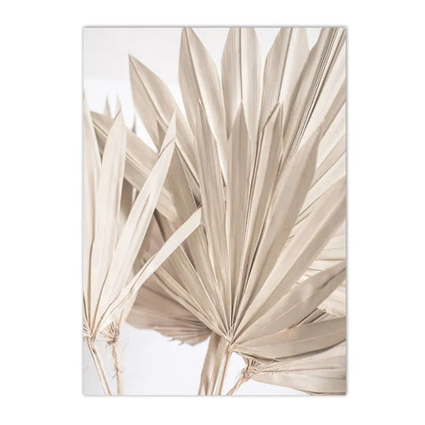 Nordic Beige Dandelion Painting Poster Reed Canvas Art Print Flower Posters Bunny Tail Grass Wall Art Picture Living Room Decor