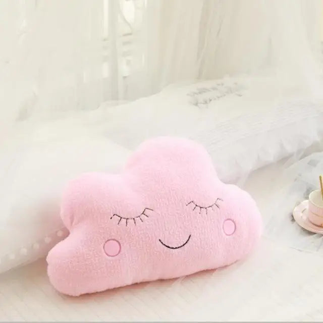 Hot Stuffed Cloud Moon Star Raindrop Plush Pillow Soft Cushion Toys For Children Baby Kids Girl Christmas Gift Room Car Decor