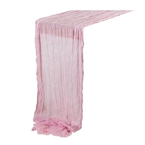 Gauze Table Runner Dinning Decoration 90*180CM Rustic Country Boho Beach Wedding Party Table Decor Christmas Table Runners