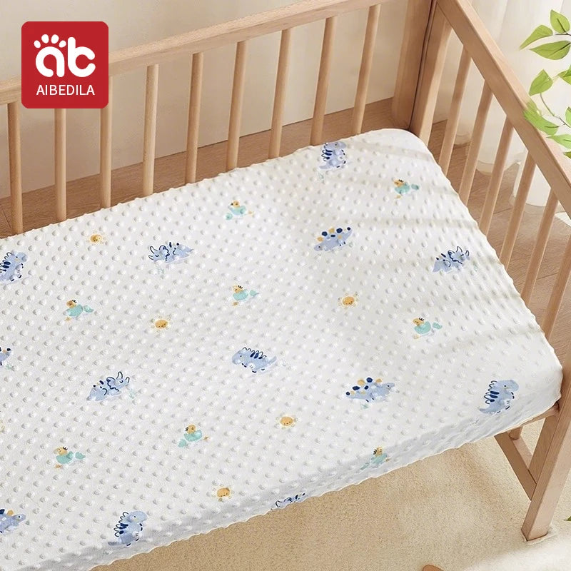 120x60cm Baby Crib Fitted Sheet For Newborn Soft Bed Cot Mattress Cover Boy Girl Toddler Bedding Allow Custom Make