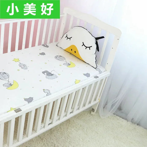 51x28inch(130x70 cm) Newborn Baby Fitted Crib Sheets Cartoon Print Bed Sheet Baby Bed Mattress Covers for Unisex Baby Boys Girls
