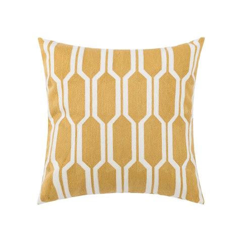наволочки новог Cushion Cover Daisy Yellow Floral Geometric 45x45/30x50cm Blue Embroidery Soft Cozy Pillow Cover for Living Room