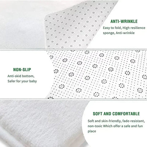 Cartoon Zoo ABC Kid Rug for Playroom Classroom Play Rug Kid Play Mat Alphabet Rug Primary School Preschool Mat Room Learning Use