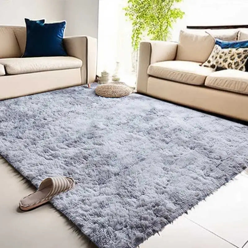 Gray Carpet for Living Room Plush Rug Bed Room Floor Fluffy Mats Anti-slip Home Decor Rugs Soft Velvet Carpets Kids Room Blanket