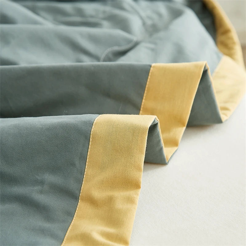 Summer Blanket 100% Cotton Inside and Outside Pure Cotton Air Conditioning Quilt Soft Skin-friendly Breathable Thin Duvet Summer