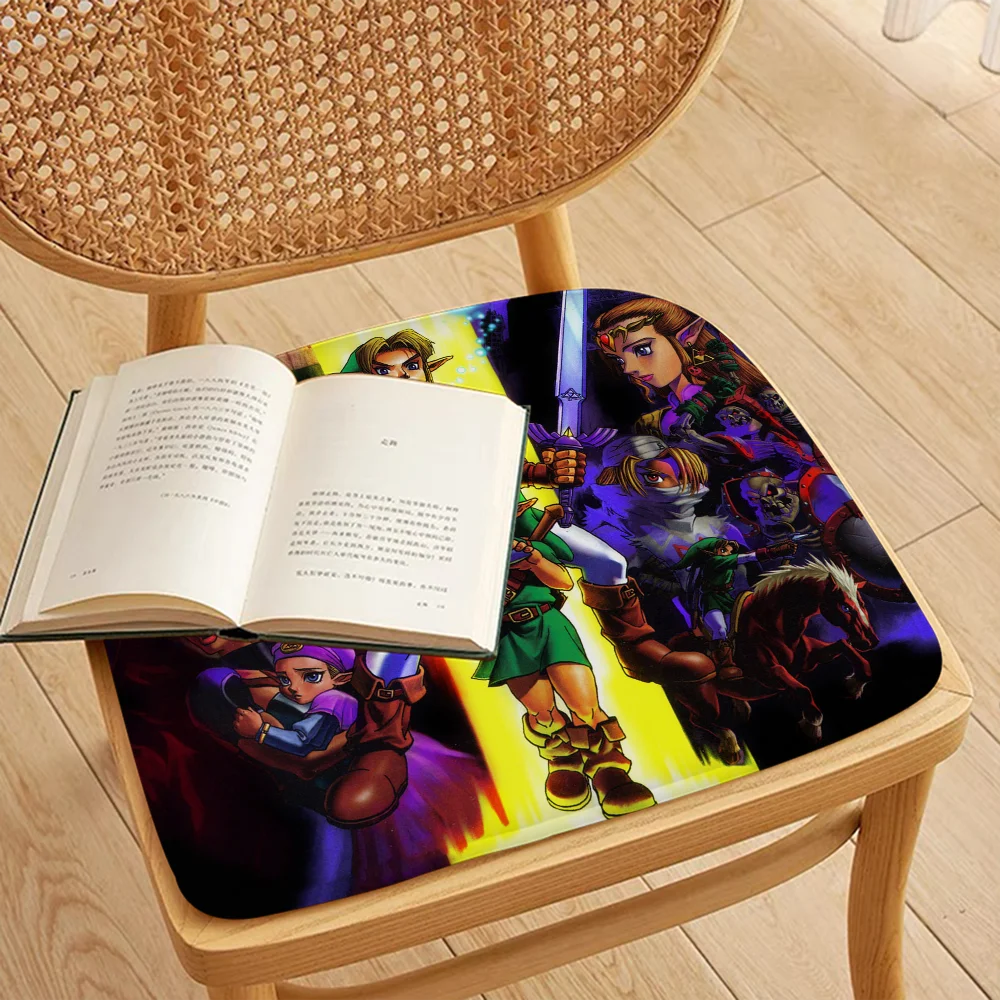 Anime Z-Zeldaes Round Seat Cushion Office Dining Stool Pad Sponge Sofa Mat Non-Slip Chair Cushions