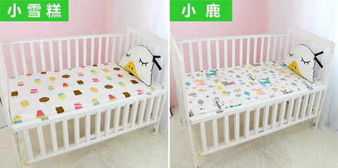 51x28inch(130x70 cm) Newborn Baby Fitted Crib Sheets Cartoon Print Bed Sheet Baby Bed Mattress Covers for Unisex Baby Boys Girls