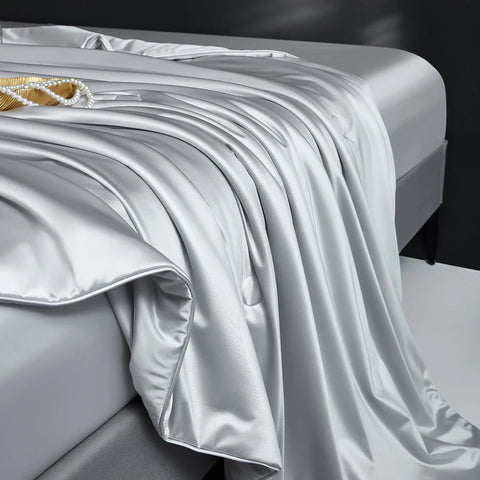 Luxurious Mulberry Silk Summer Quilt/Duvet/Comforter, 100% Natural Long Strand Silk Bedding, Washed Silk Shell, Lightweight Soft