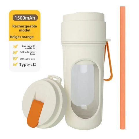 Multifunctional Portable Juicer Cup 2 in 1 Sports High Capacity Fruit and Vegetable Cup Outdoor Juicer Juicer CupFruit Vegetable