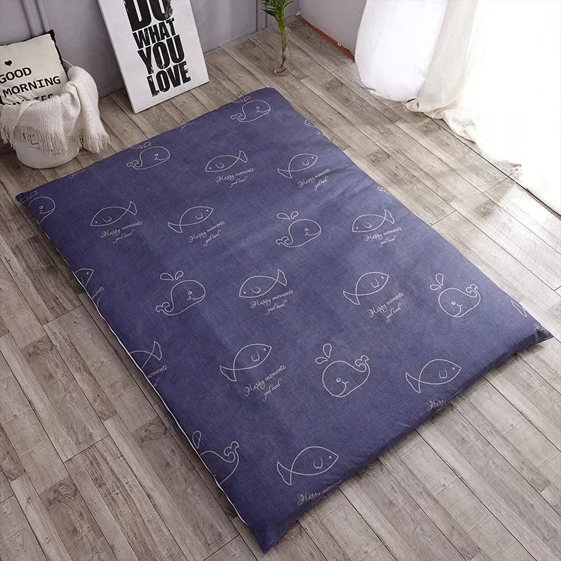 360° Fully Enclosed Mattress Protector Cover withZipper Polyester Student Dormitory Single MattressCover Floor Cushion Protector
