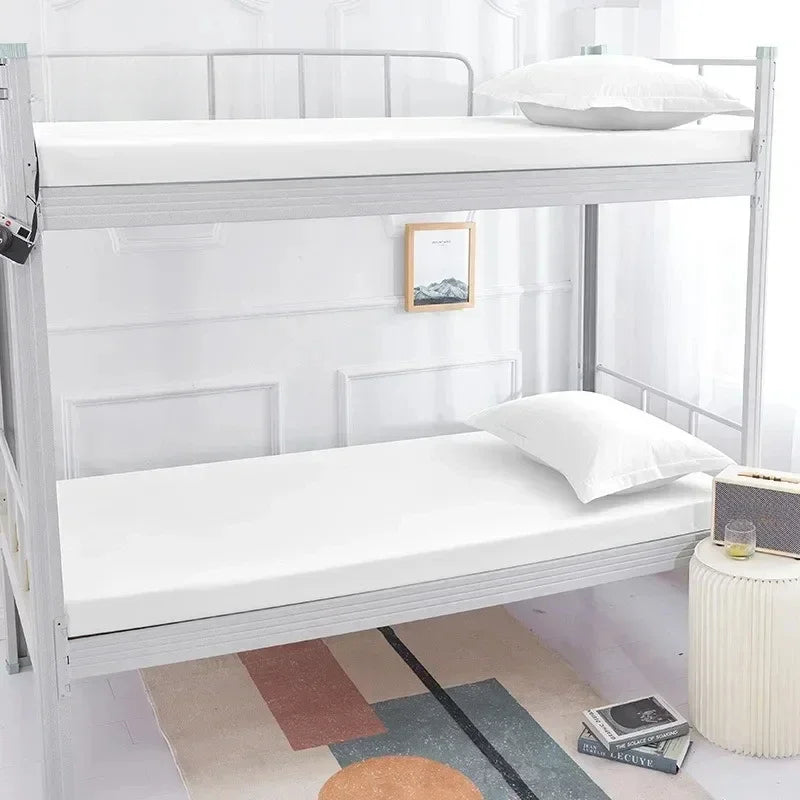 360° Fully Enclosed Mattress Protector Cover withZipper Polyester Student Dormitory Single MattressCover Floor Cushion Protector