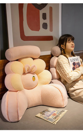 Bedside cushion pillow, office waist cushion, pillow, sleeping, reading, playing with mobile phone tools