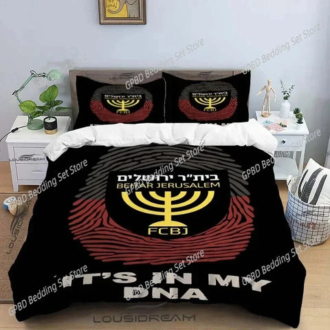 Beitar Jerusalem Fc Bedding Set For Bedroom Soft Modern Bedspreads Comefortable Kids Duvet Cover Quilt Cover And Pillowcase