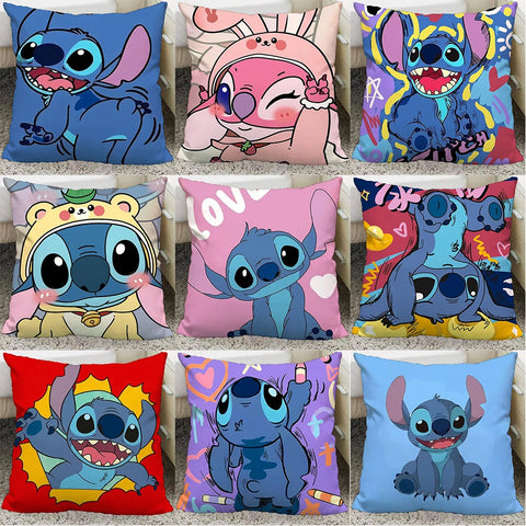Cute interstellar baby Stitch pillow cover polyester material living room sofa cushion cover bedroom room home decoration