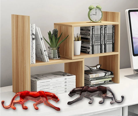 Modern Fortune Transparent Money Leopard Resin Ornaments Office Table Sculpture Crafts Home Livingroom Desk Figurines Decoration