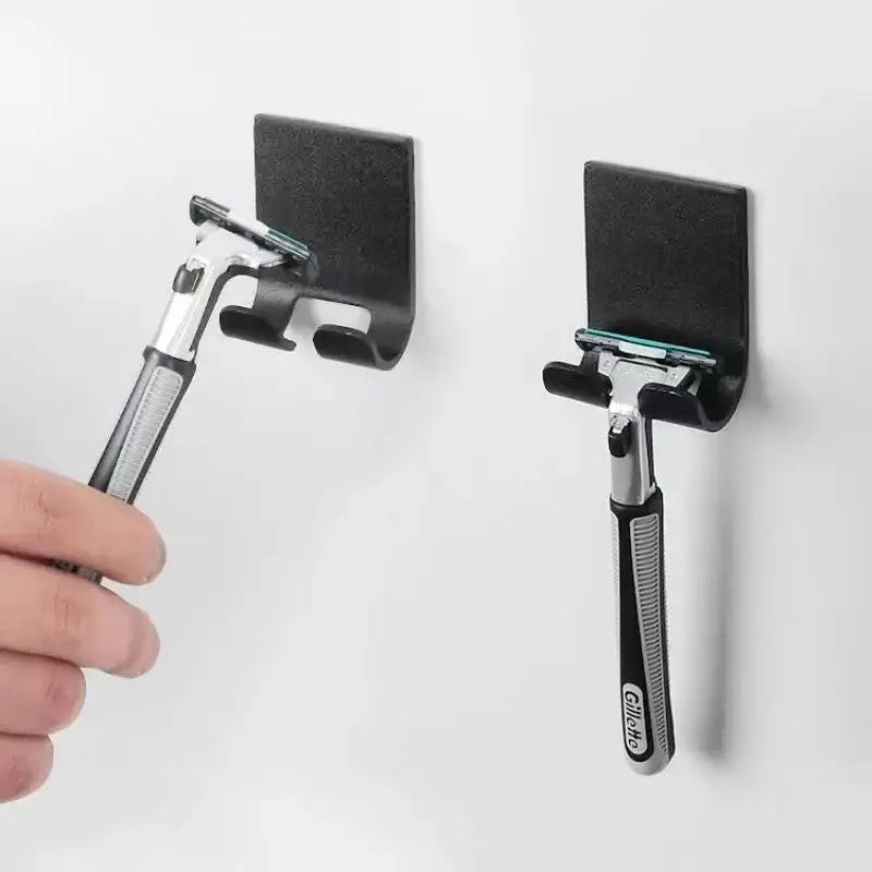 Bathroom Stainless Steel Razor Holder Storage Hook Wall  Men Shaving Shaver Shelf Punch Free Razor RackBathroom Accessories