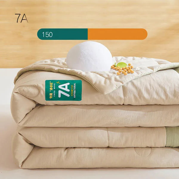 New Soya Fibre Filling Summer Quilt Queen Grade A Maternal and Child Thin Comforter Antimicrobial Breathable King Size Duvet