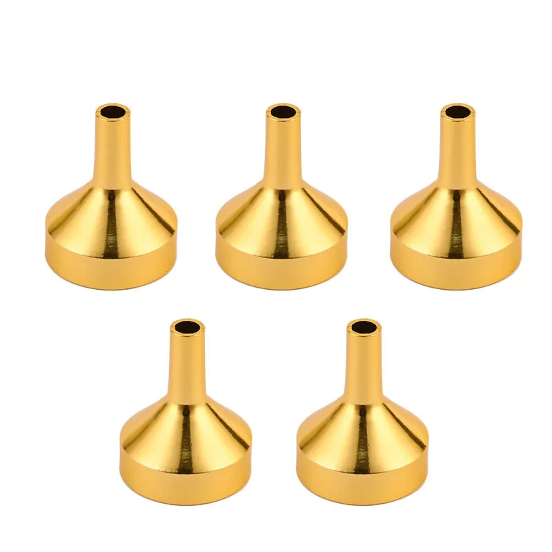 5pcs Stainless Steel Mini Funnel Kitchen Oil Liquid Funnel, Wide Mouth Funnel for Canning Kitchen Tools,Perfume,Cosmetic Liquids