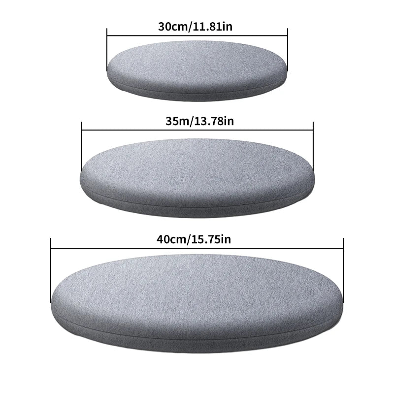 Chair Cushion Seat Cushion Memory Foam Suitable For All Seasons Round Shape Washable Comfortable To Sit On 35Cmx3.5Cm