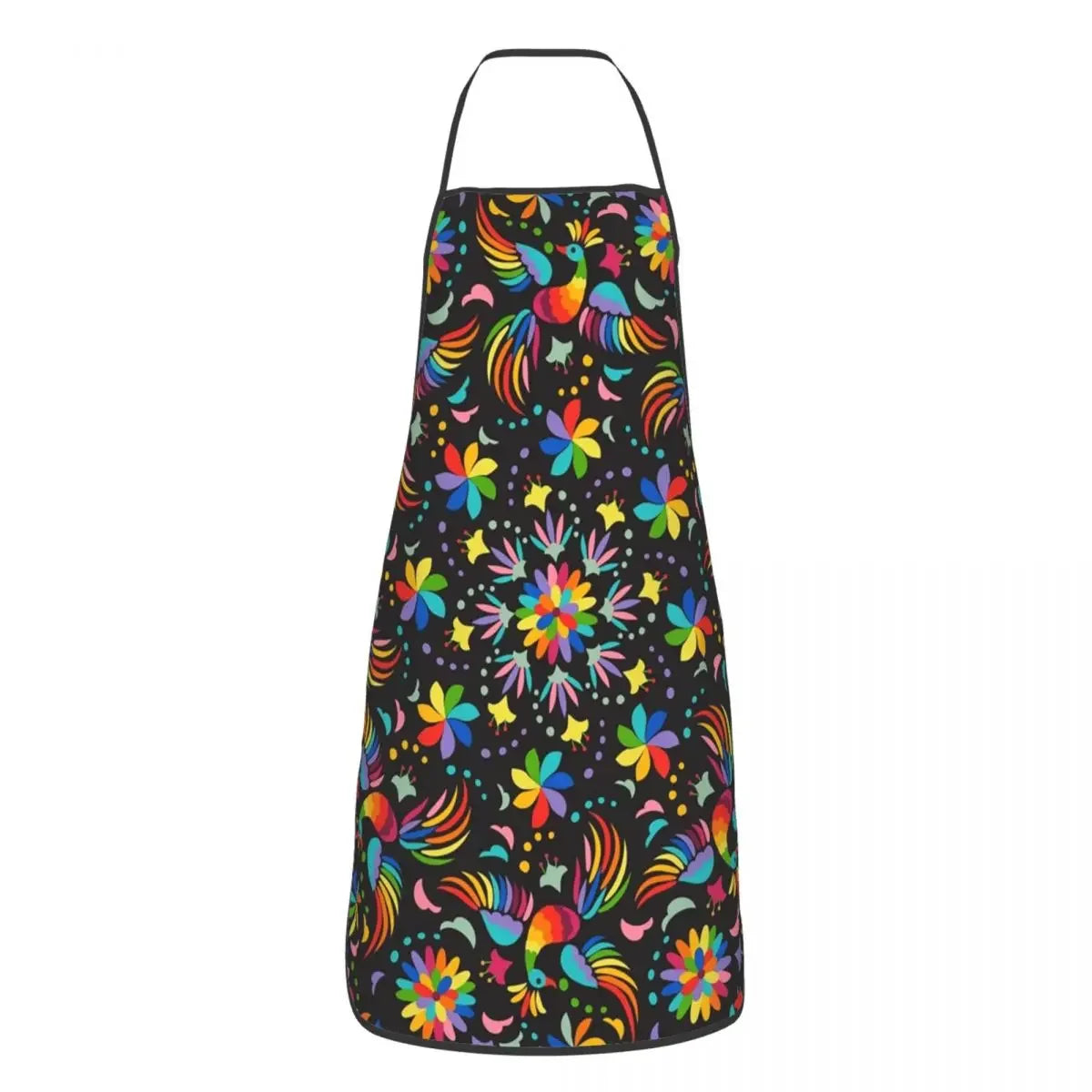 Unisex Beautiful Mexican Floral Art Apron Kitchen Chef Cooking Baking Bib Women Men Mexico Tablier Cuisine for Painting