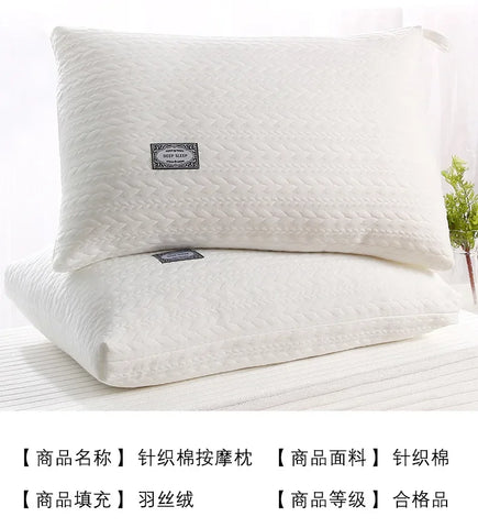 48x74cm Soft Pillow Core Home Hotel Pillow Core Cervical Support Male Pillow Student Dormitory Whole Head Single Adult Pillow