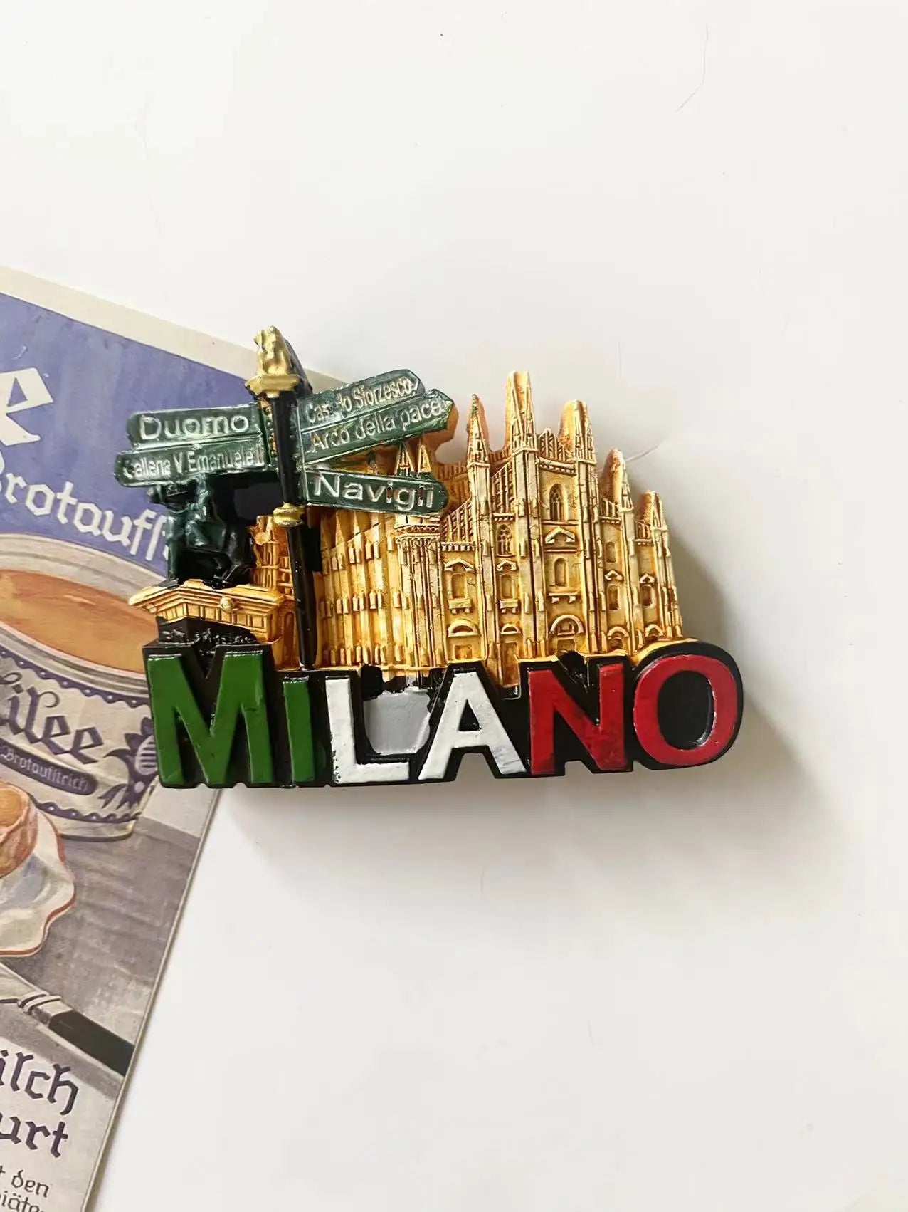 European Souvenir Refrigerator Magnet Milan Venice European Stereo Resin Magnet Home Decoration Gift Gift