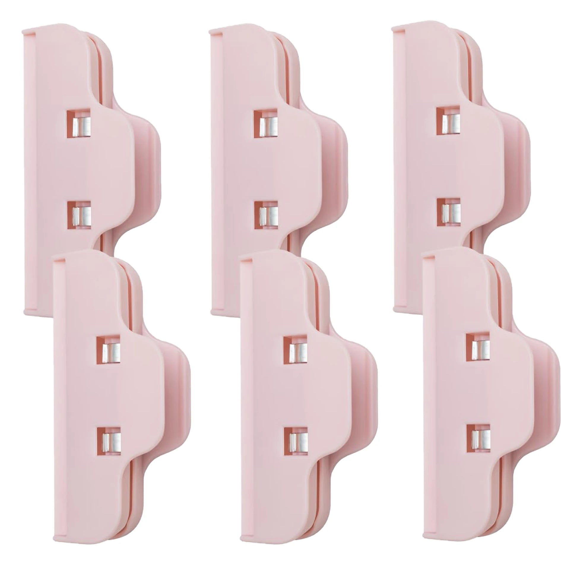 6pcs Edge Food Storage Clip Reusable Bag Clips For Food Sealer Clamps Snack Storage Large Chip Clip Kitchen