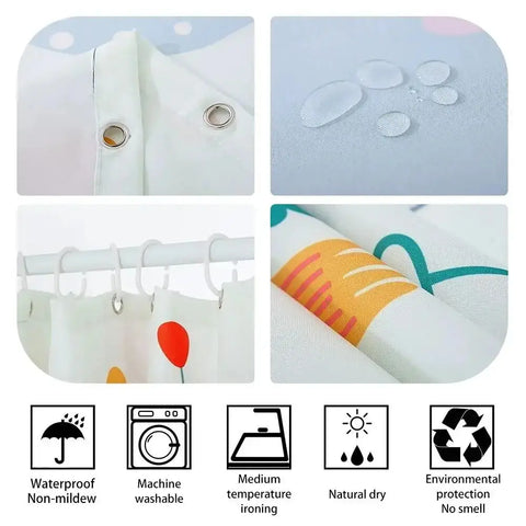 Modern Abstract Black White Shower Curtain for Bathroom Decor, Stylish Geometric Pattern Waterproof Fabric Interior Design