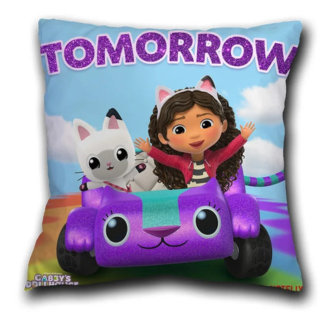 Kids Gabbys Dollhouse Gabby Cats Pillowcase 40x40cm 45x45cm  Decorative Pillows  60x60