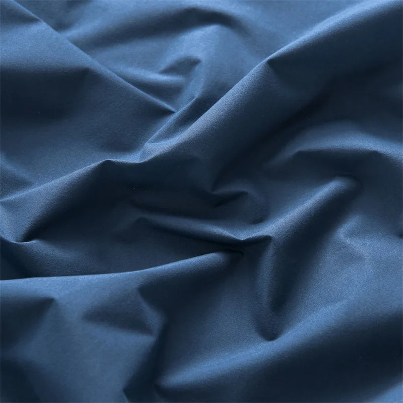 Waterproof Mattress Protector Cover Queen Size 14 inches Deep Pocket Polyester Bed Cover Solid Color Fitted Sheet (Black, Queen)