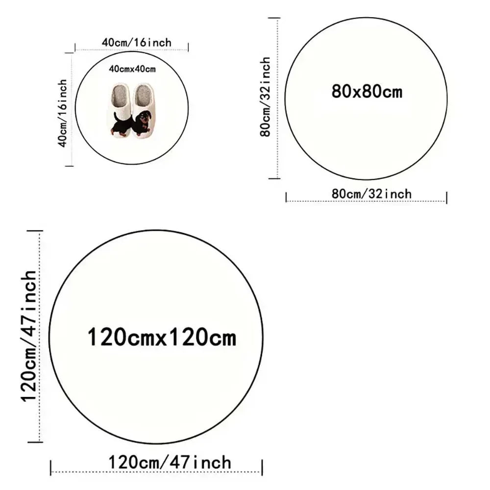MINISO Pokemon Elves Round Rug for Living Room Sofa Decor Bedside Soft Rug Hanging Basket Nonsilp Mat Game Room Chair Floor Mat