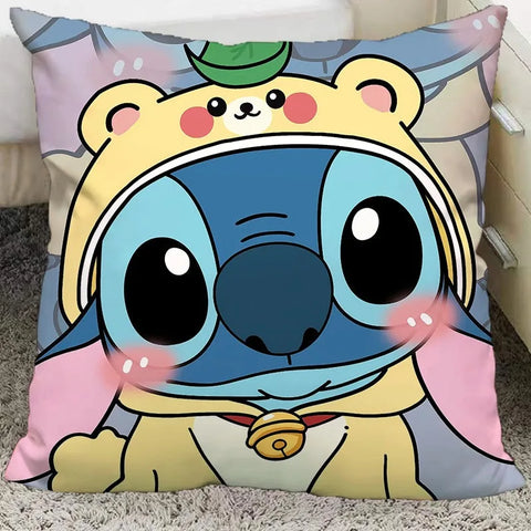 Cute interstellar baby Stitch pillow cover polyester material living room sofa cushion cover bedroom room home decoration