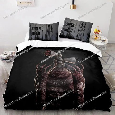 3D Print Siren Head Bedding Set Single Twin Full Queen King Size Bed Set Aldult Kid Bedroom Duvet Cover Sets