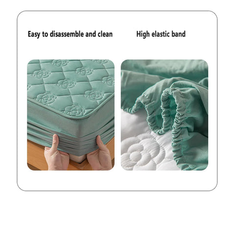Waterproof Fitted Sheet Quilted Mattress Cover Mattress Protector for Old Child Twin Full Quuen King Size 160*200 Mattress Cover
