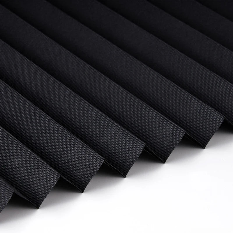 Simple Adhesive Window Shades Non-woven Fabric Pleated Zebra Blinds Roller Room Blackout Curtain For Bedroom Living Room Balcony