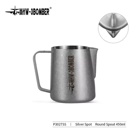 MHW-3BOMBER 3.0 Milk Frothing Pitcher 450/600ml Stainless Steel Steam Milk Pitcher Jug for Espresso Latte Art Coffee Accessories