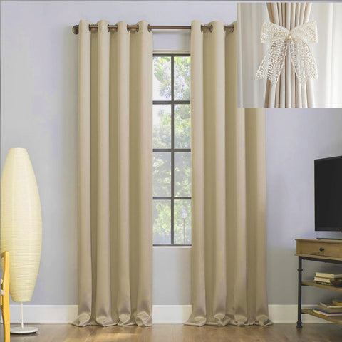 Yellow Blackout Curtains With Black TPU Interlining Thin and Light Drapery Panel for Bedroom Meetingroom Share Room Office