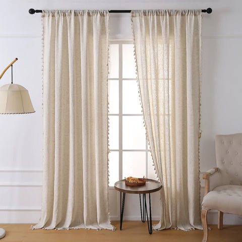 Modern simple wind pure color semi-blackout curtains soft balcony shade cloth simple atmo ju81sphere home curtains