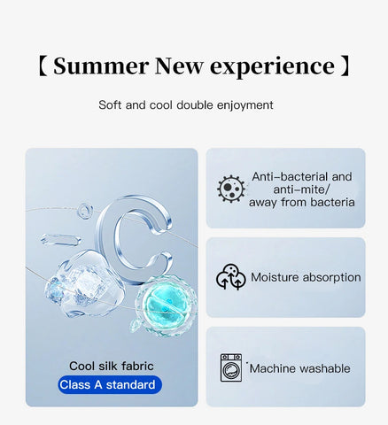 New summer ice silk cool mat bed sheet set, machine washable ice silk cold feeling bed sheet, a mat for sleeping naked in summer