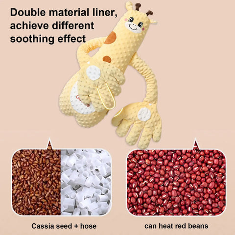 Baby Patting Pillow Baby Sleep Soothers with 3 Adjustable Modes Interactive Stuffed Animal Shape Cushion Cozy Companion for Car