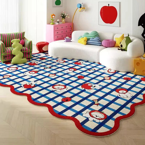 Living Room Carpet Bedroom Bedside Colorful Cloud Shaped Irregular Floor Mat Cloakroom Leisure Area Coffee Table Rug 러그 Tapis